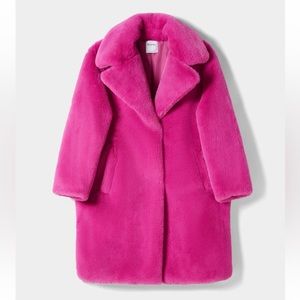 Long faux fur coat